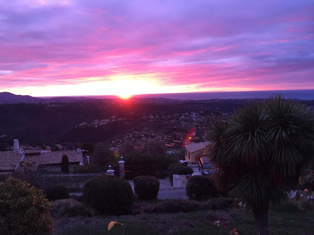 "Aux Balcons Du Riou" Avec Vue Mer 180 Degres Vence Exteriér fotografie