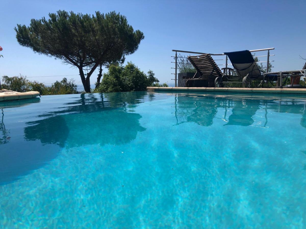 "Aux Balcons Du Riou" Avec Vue Mer 180 Degres Vence Exteriér fotografie